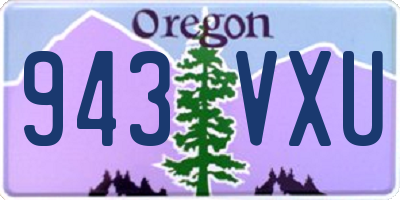 OR license plate 943VXU