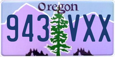 OR license plate 943VXX