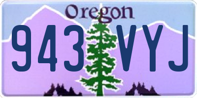 OR license plate 943VYJ
