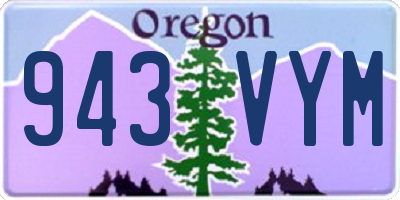 OR license plate 943VYM