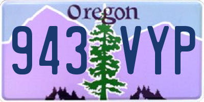 OR license plate 943VYP