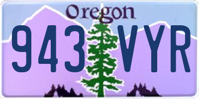 OR license plate 943VYR