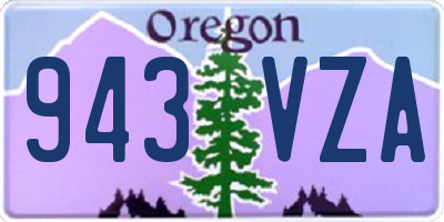 OR license plate 943VZA