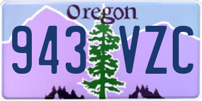 OR license plate 943VZC