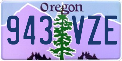 OR license plate 943VZE