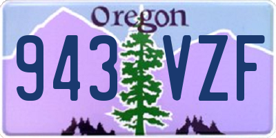 OR license plate 943VZF