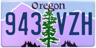 OR license plate 943VZH