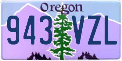 OR license plate 943VZL