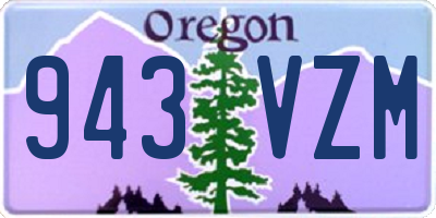 OR license plate 943VZM