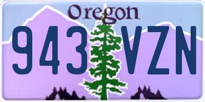 OR license plate 943VZN