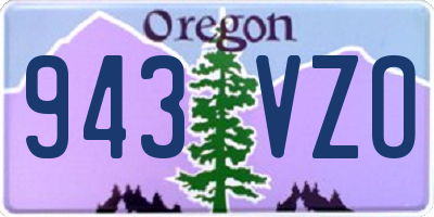 OR license plate 943VZO
