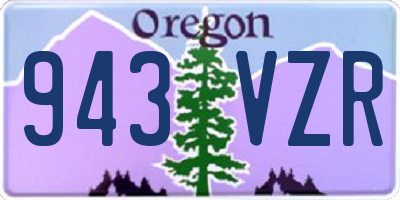 OR license plate 943VZR