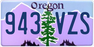 OR license plate 943VZS