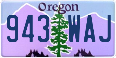 OR license plate 943WAJ
