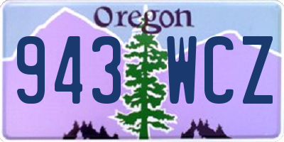 OR license plate 943WCZ