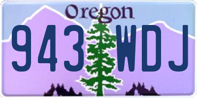 OR license plate 943WDJ