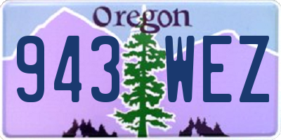 OR license plate 943WEZ