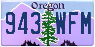 OR license plate 943WFM