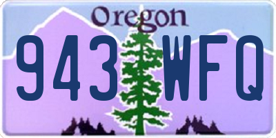 OR license plate 943WFQ