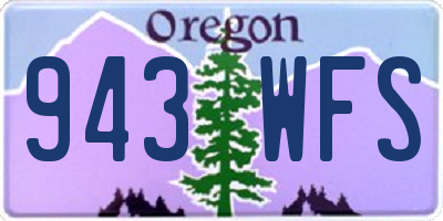 OR license plate 943WFS