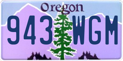 OR license plate 943WGM