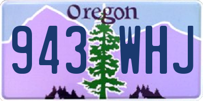 OR license plate 943WHJ