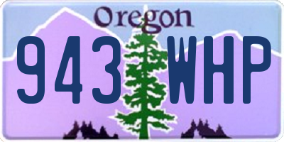 OR license plate 943WHP