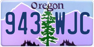 OR license plate 943WJC