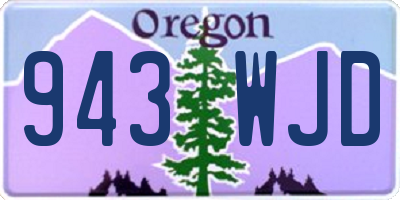 OR license plate 943WJD