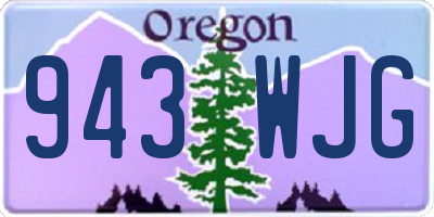 OR license plate 943WJG