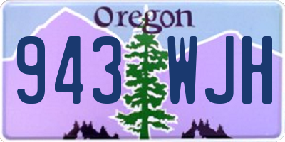 OR license plate 943WJH