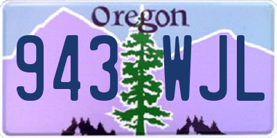 OR license plate 943WJL