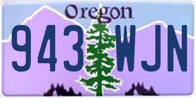 OR license plate 943WJN