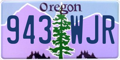 OR license plate 943WJR