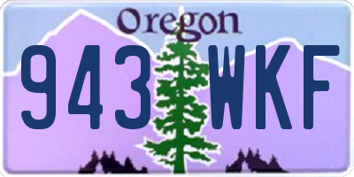 OR license plate 943WKF