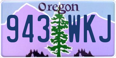 OR license plate 943WKJ