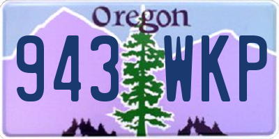 OR license plate 943WKP