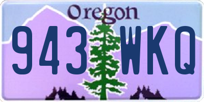 OR license plate 943WKQ