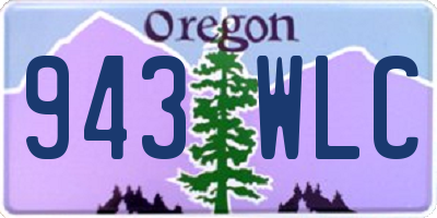 OR license plate 943WLC