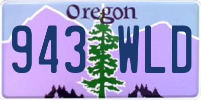 OR license plate 943WLD
