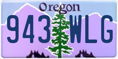 OR license plate 943WLG