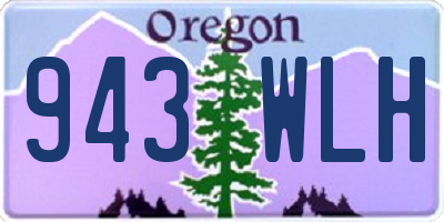 OR license plate 943WLH