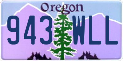 OR license plate 943WLL