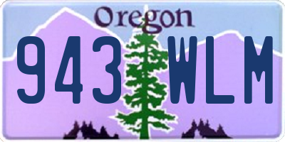 OR license plate 943WLM
