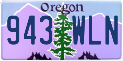 OR license plate 943WLN
