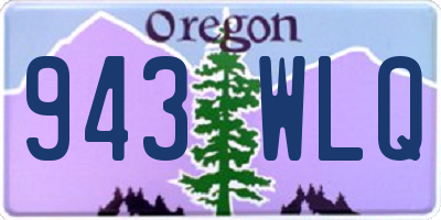 OR license plate 943WLQ