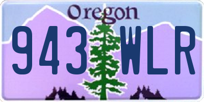 OR license plate 943WLR