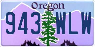 OR license plate 943WLW