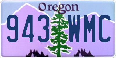 OR license plate 943WMC