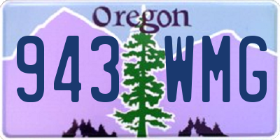 OR license plate 943WMG